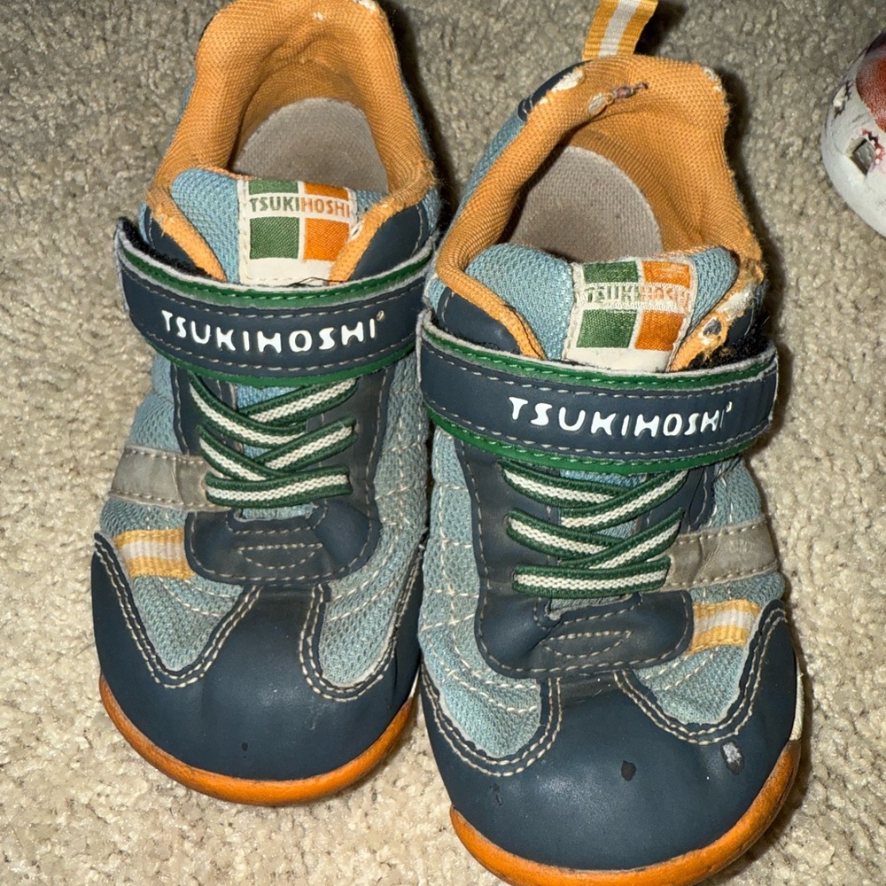 Tsukihoshi Kids Sneakers - Blue, Green, and Orange